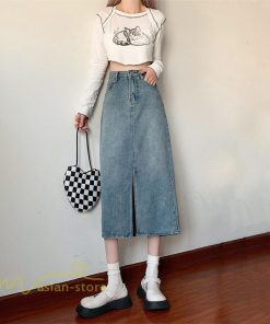 スカート | デニム マキシ夏 リゾート ロング結婚式 20代30代40代50代 カジュアル ひざ丈 ロング丈 春 キレイめ エレガント 可愛い 無地 レトロ
