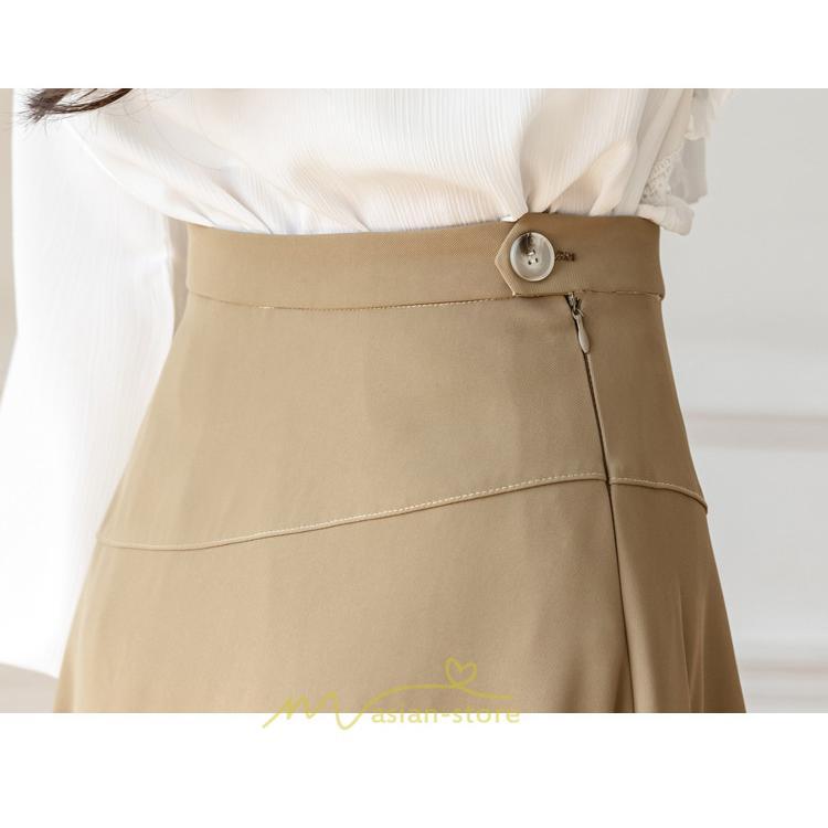 スカート | レディース ロング ミモレ フレアAライン ロング着痩せ 通勤 通学 オフィス OL オシャレ キレイめ カジュアル 20代30代40代50代