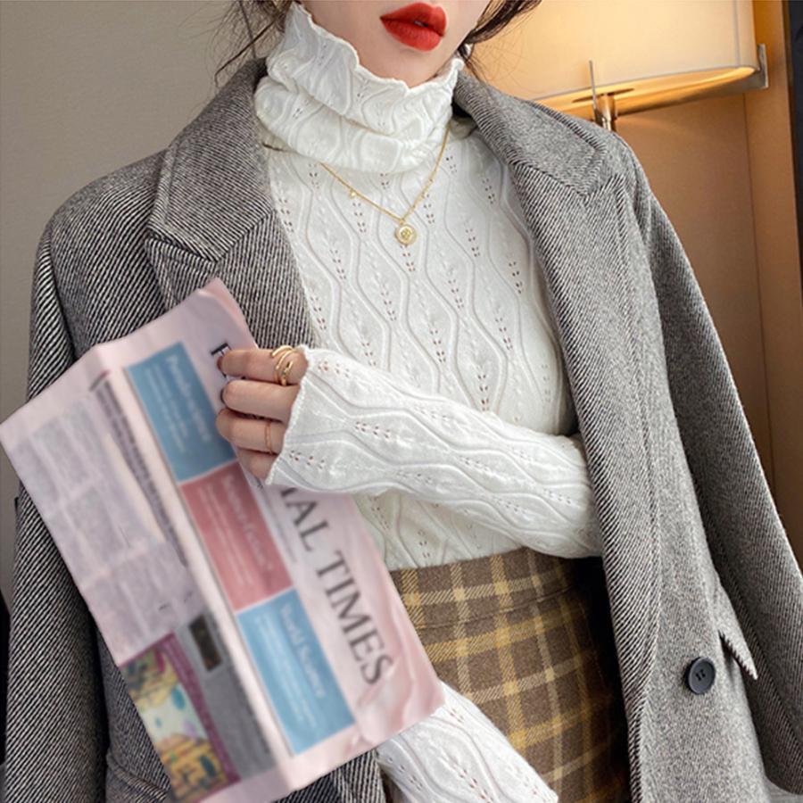 ニット・セーター | ハイネックニットトップス レディース秋冬