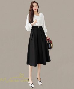 スカート | ロング丈 ボトムス レディース デイリー 上品 20代30代40代50代 カジュアル 通勤通学 お出かけ 着痩せ 夏物 韓国風 エレガント 体系カバー