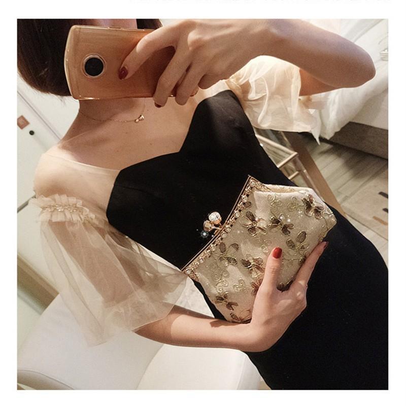 さいふ バッグ | クラッチバッグ 3WAY 花柄 がま口バッグ レディース かばん ショルダー フォーマル パーティー 謝恩会 ミニバッグ 結婚式 女性用 ハンドバッグ 203040代