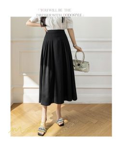 スカート | Aラインレディース 着痩せ 秋 冬 新作 ハイウエスト ロング丈 ウエストゴム 20代 30代 カジュアル OL ビジネス 秋冬 40代 コーデ 50代