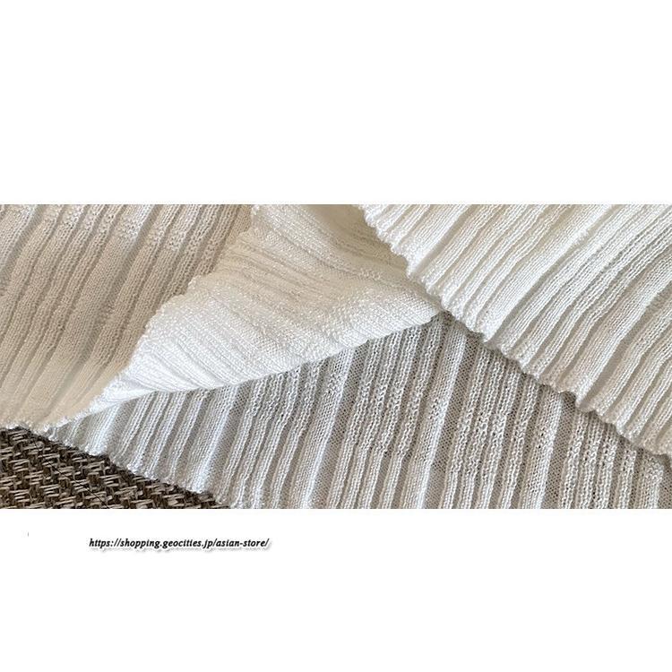 ニット・セーター | カットソー ニット レディース リブニット 長袖 秋冬 春 トップス スリム ストレッチ インナー 無地 プルオーバー 着痩せ 長袖ニット 通学通勤 長袖カットソー