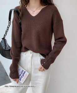 ニット・セーター | ニット カットソー セーター レディース トップス 秋冬 春 長袖 ニットセーター プルオーバー Vネック スリム ニットトップス 春秋 通勤 柔らかい 通学 伸縮性
