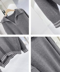 ニット・セーター | ポロカラーニットトップス レディース秋冬