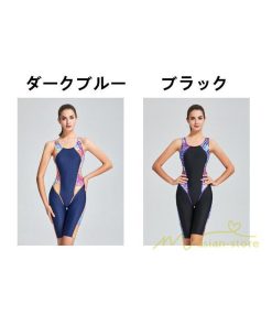 水着 | 競泳レディース フィットネスワンピース オールインワン 体系カバー スリムデザイン フィットネス 競泳用 トレーニングスパッツ 夏 練習用