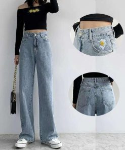 デニム | ヴィンテージライクデニム パンツ ボトムス ハイウエスト シンプル カジュアル レディース