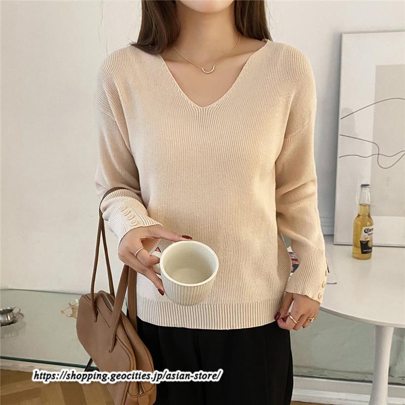 ニット・セーター | カットソー ニット レディース リブニット 長袖 秋冬 春 トップス スリム ストレッチ インナー 無地 長袖カットソー 長袖ニット 通学通勤 プルオーバー 着痩せ