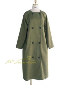 ダウンジャケット コート | コート アウター ノーカラーコート レディース 秋物 羽織り 長袖 ミモレ丈 ロングコート 秋アウター ダブル 無地 ポケット 大人 ゆったり 30代40代