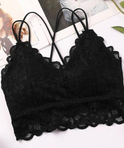 キャミソール | ナイトブラ チューブトップ ノンワイヤー カップ付き バッククロス ブラトップ 総レース レディース