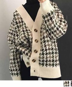 ニット・セーター | チェック柄 カーディガン レディース