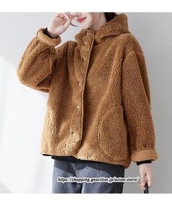 コート・ジャケット | ボアジャケット レディース 秋冬 アウター コート ジャケット ボア 暖かい ふわふわ 厚手 フード付き 長袖 可愛い 送料無料 トップス 無地 大人 30代 20代