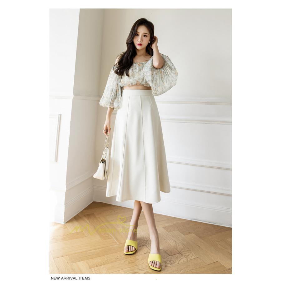 スカート | フレア無地 きれいめ 30代 40代 50代 着やせ 上品 ボトムス 春秋 夏 お洒落 通勤 エレガント 着痩せ 着回し ハイウエスト カジュアル 通学 お出かけ