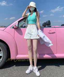 ショートパンツ | ゆったり Aライン デニム デニムパンツ ショートデニム ショーパン 短パン レディース ショート丈 ボトムス ロールアップショートパンツ パンツ