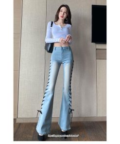 チノ・テーパード・ジョガー・スキニーパン | ブーツカット デニムパンツ レディース フレア ロング丈 カットオフ ストレッチ ハイウェスト コーデ ジーンズ 美脚パンツ 新作 20代30代40代 スリット 脚長