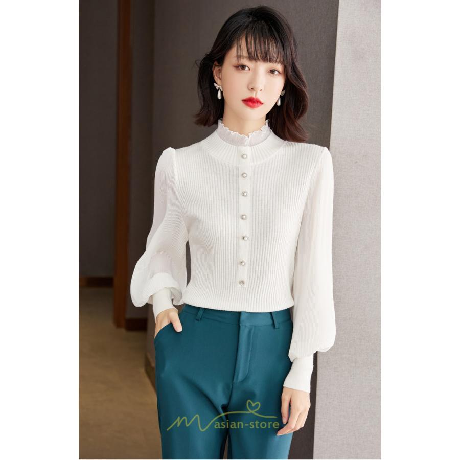 ニット・セーター | カーディガン レディース ニット 上品 カーデ ニットカーディガン 切り替え レース グシンプル 長袖 秋 冬 秋冬 カジュアル 着痩せ 通勤 楽チン レトロ風 大人