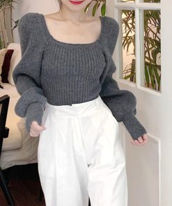 ニット・セーター | ニットトップス パフスリーブ レディース
