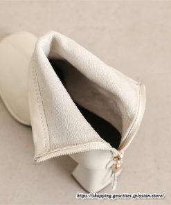 ショートブーツ | レディース 春秋ブーツ スクエアトゥ ブーツ チャンキーヒール 太ヒール 後ろファスナー 靴 通学通勤 黒ブーツ 大人 シューズ ミドルヒール