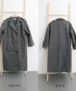 トレンチコート | チェスターコート グレンチェック 韓国