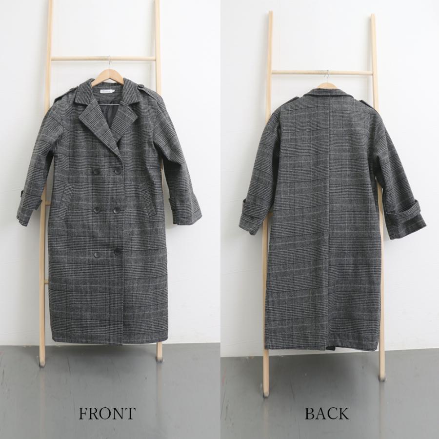トレンチコート | チェスターコート グレンチェック 韓国