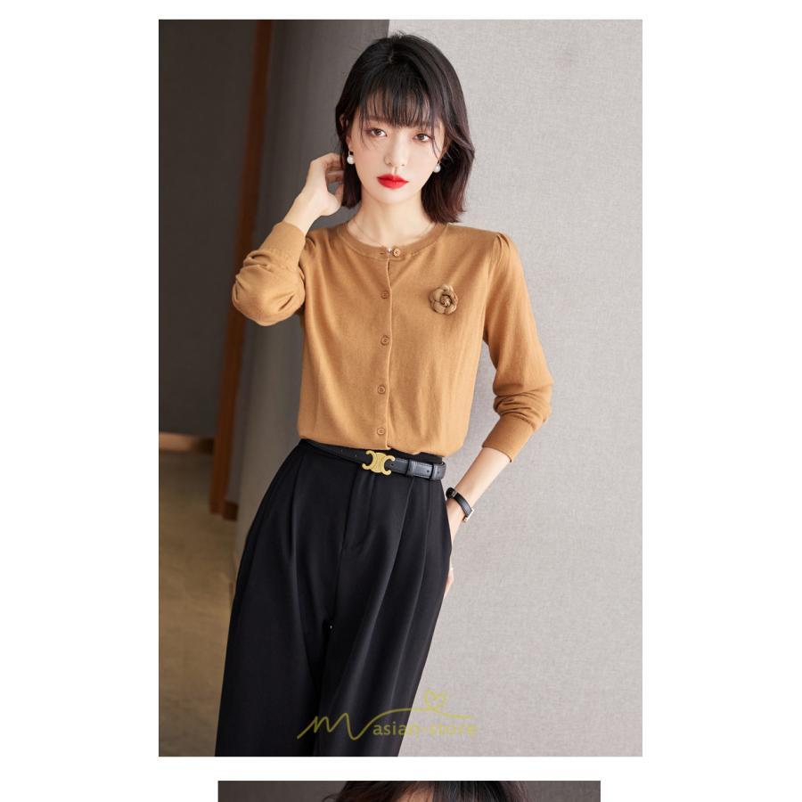 ニット・セーター | カーディガン ニット レディース ニットカーディガン シンプル 無地 秋 冬 制服 会社 柔らかい 羽織り 楽チン ナチュラル 通学 カジュアル おしゃれ 通勤