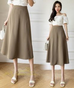 スカート | フレア無地 きれいめ 30代 40代 50代 着やせ 上品 ボトムス 春秋 夏 お洒落 通勤 エレガント 着痩せ 着回し ハイウエスト カジュアル 通学 お出かけ