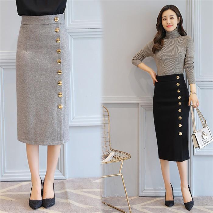 スカート | タイト秋冬 ツイード膝下丈秋冬春オフィス フォーマル エレガント 大人 タイト ヒップアップ 30代