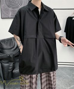 Tシャツ | シャツ ポロシャツ メンズ 夏新作 プルオーバー 無地 半袖 ゆったり トップス ポロ 薄手 大きいサイズ 日常感 体型カバー サマー着痩せ 2XL