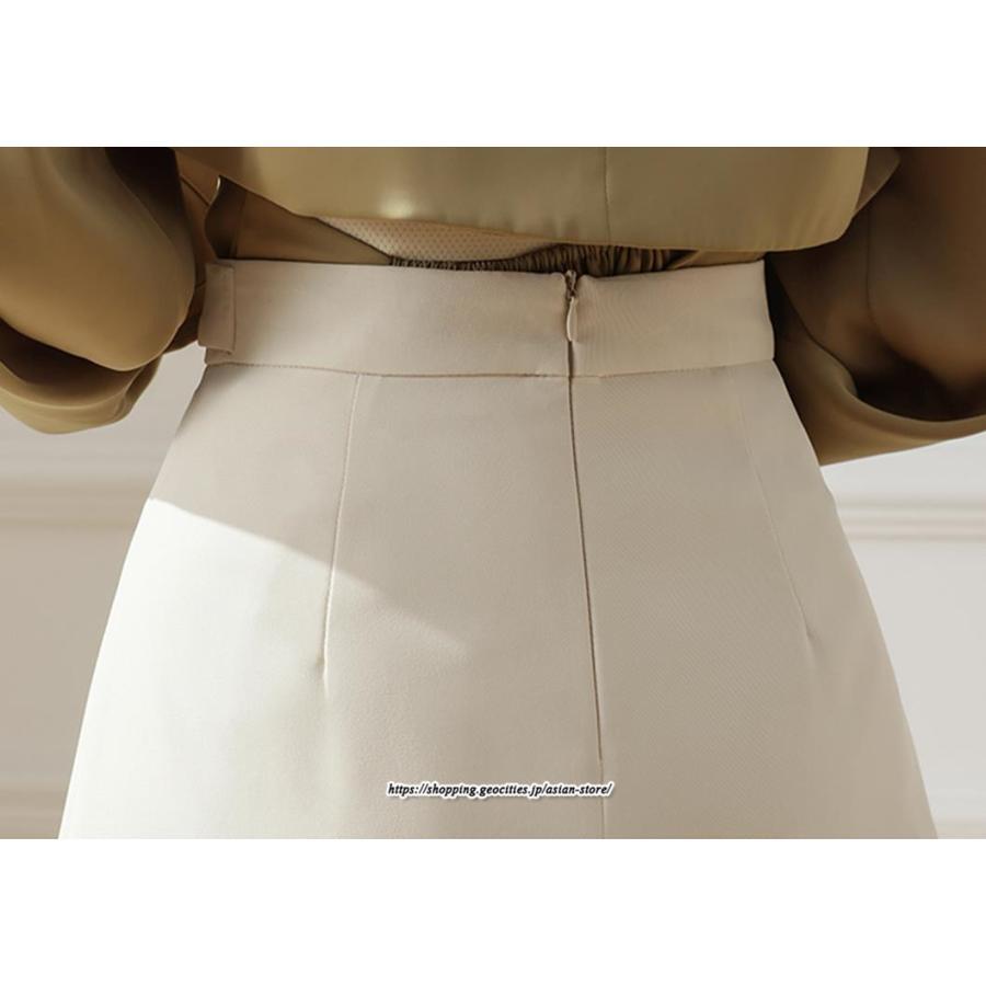 スカート | レディース ミニ膝上 マーメイド着痩せ フェミニン 優雅 上品 フリル 2022新作 韓国風 秋冬コーデ キレイめ 通勤 オシャレ 通学