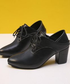 オックスフォードシューズ | ポインテッドトゥ レディース チャンキーヒール レースアップ マニッシュシューズ サボサンダル パンプス かかとが踏める シューズ