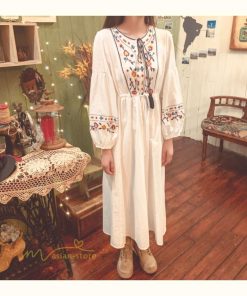 マキシ | マキシワンピース レディース ワンピース ドレス マキシ丈ワンピース 通勤 結婚式 夏服 体型カバー 刺繍 Vネック 長袖 きれいめ 秋ワンピース 人気 カジュアル