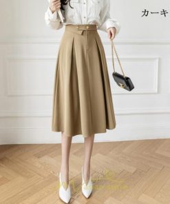 スカート | フレア フレアロングミモレ丈 ロング丈 秋 冬 秋冬 ナチュラル Aライン 大人可愛い エレガント 通勤 フェミニン 通学 上品
