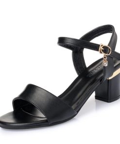 サンダル ミュール | サンダル チャンキーヒール ストラップ 太ヒール ストラップサンダル ミドルヒール 大きいサイズ 黒サンダル 白サンダル 無地 大人 22cm 26cm オフィス