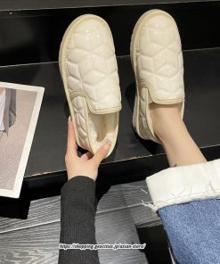 ローファー | モカシン レディース モカシンシューズ カジュアルシューズ 内ボア ファー シンプル ぺたんこ 秋 柔らかい 冬 防寒 痛くない 2022新作