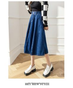 スカート | 送料無料 デニムロング丈 マキシ Aライン ロングゆったり 冬 レディース マキシ おしゃれ 大きいサイズ 着痩せ 激安 可愛い