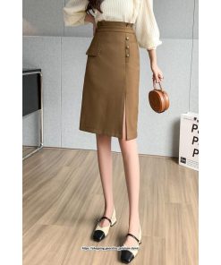 スカート | 膝丈 ひざ丈 秋冬新作 ミモレ丈 カジュアル Aライン スリット 優雅 上品 キレイめ 着痩せ 2022新作 通勤 40代 20代 通学 30代 大人フェミニン 50代