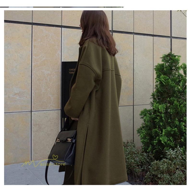 チェスターコート | 即日ロングコート レディース 秋冬 アウター アーミーグリーン 無地 長袖 シンプル 大人 コート 30代40代50代 ミモレ丈 防風 冬 春