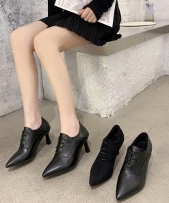 パンプス | アンクル丈ブーティ ハイヒール 韓国風