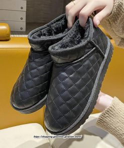 ブーツ | ムートンレディース 靴 カジュアルシューズ 裏起毛 防寒 おしゃれ スノーシューズ 痛くない 冬 歩きやすい ショートもこもこ あったか
