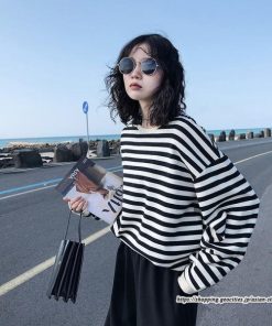 パーカー | トレーナー レディース プルオーバー クルーネック 長袖 トップス Tシャツ スウェット ゆったり ボーダー 秋冬 カジュアル ルームウェア 練習着 春 トップス