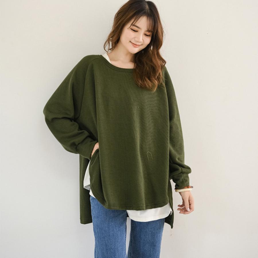 Tシャツ・カットソー | カットソーチュニック 春 ロンT 前後差