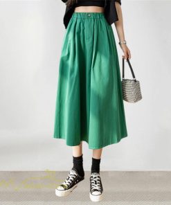 スカート | ハイウエスト ロングレトロ Aライン女性 ボトムス 春秋 夏 お洒落 カジュアル 20代30代40代 通勤 2022 エレガント