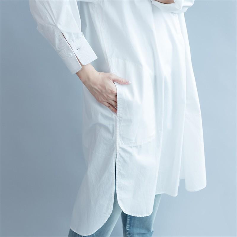 シャツ・ブラウス | ブラウス ロングシャツ レディース シャツワンピース ブラウス トレンド 春夏 大きいサイズ 韓国風 カジュアル 長袖シャツ ロングワンピース ゆったり