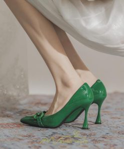 パンプス | 痛くない ポインテッドトゥ エナメル 疲れにくい 黒 緑 ベージュ パーティー 走れる 大人 春夏レディース 通勤 シューズ デート エレガント お仕事