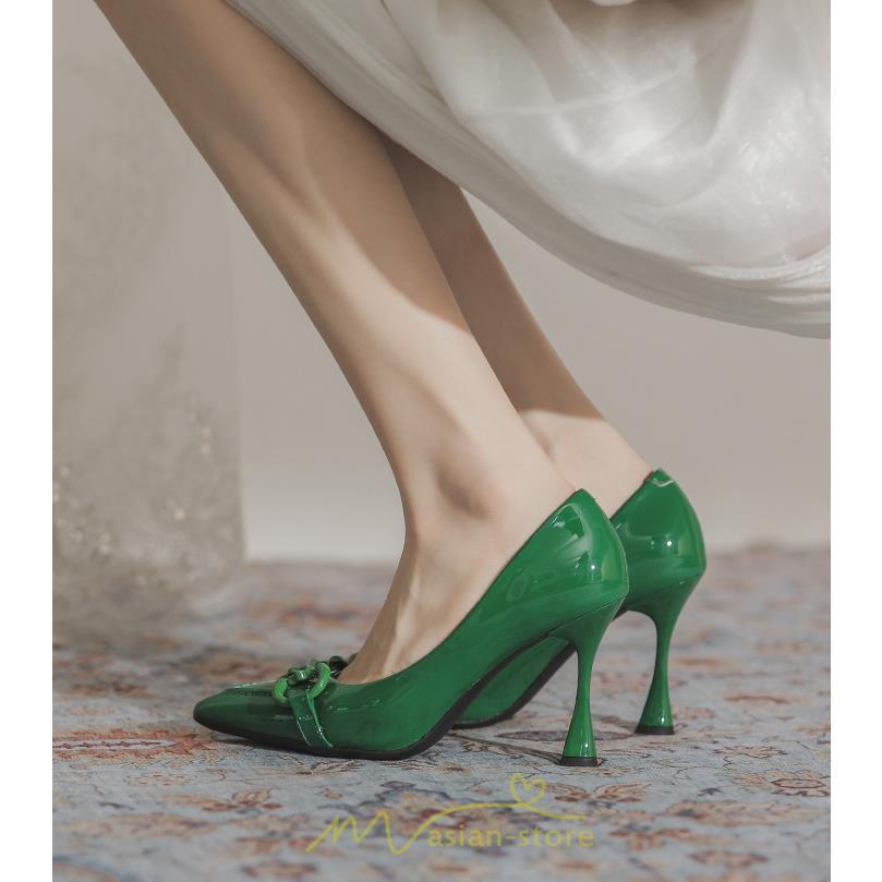 パンプス | 痛くない ポインテッドトゥ エナメル 疲れにくい 黒 緑 ベージュ パーティー 走れる 大人 春夏レディース 通勤 シューズ デート エレガント お仕事