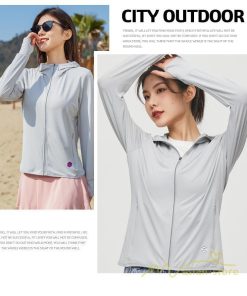 パーカー | 接触冷感UVカット UVUVカット ラッシュガード 2021 プレゼント 紫外線対策 レディース メンズ 指穴 吸水速乾 夏 フード付き 涼感 冷房対策