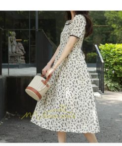 マキシ | ワンピース レディース 40代 キレイめ マキシワンピース 春夏 半袖ワンピース オシャレ結婚式ドレス お出かけ 30代 韓国ファッション 50代 上品 花柄 通勤通学