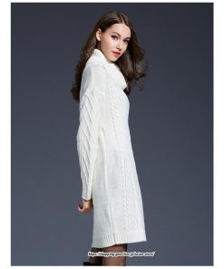 マキシ | ニットワンピース ワンピース レディース 秋冬 チュニック ニット ひざ丈 長袖 ハイネック ゆったり 無地 オシャレ 通学 かわいい 大きいサイズ 通勤