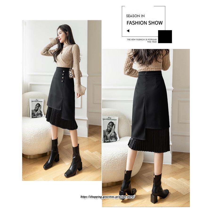 スカート | ロングプリーツカート Aライン 秋冬 レディース ボトムス 通勤 着痩せ キレイめ 20代30代40代50代 カジュアル 上品 ラシャ 大人気