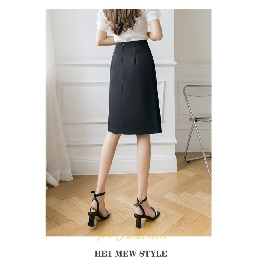 スカート | 膝丈 ひざ丈 Aラインスリット レディース 夏 おしゃれ 夏大人カジュアル 脚長 着痩せ ハイウエスト 上品 春夏秋冬 セクシー